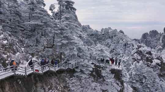 安徽黄山雪景