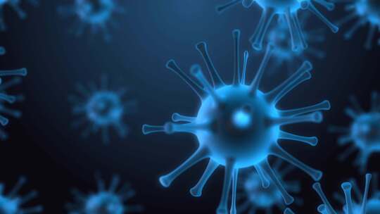 病毒微观展示素材