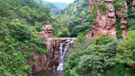 青岛-崂山-山林-北九水-山泉-瀑布航拍