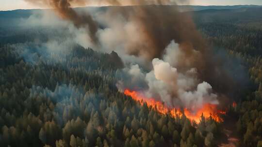 森林火灾 森林大火 重大灾难视频素材模板下载
