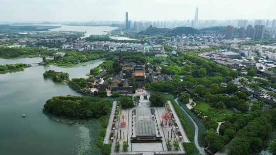 江苏镇江金山寺航拍