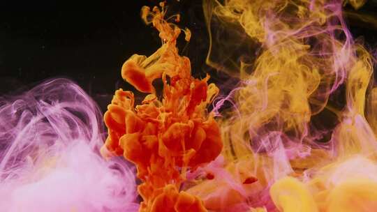 抽象艺术 液体流体 颜料水墨 流动流淌