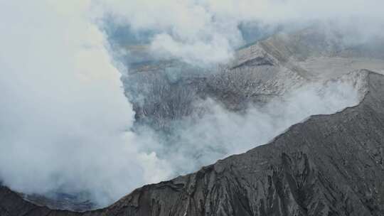 火山，布罗莫，印度尼西亚，蒸汽