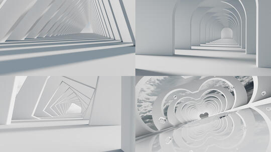 艺术建筑空间穿梭 创意空间穿梭