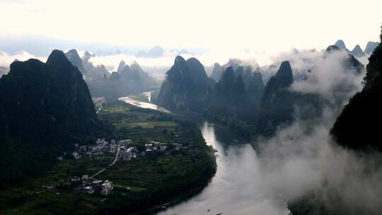 桂林山水喀斯特自然风光