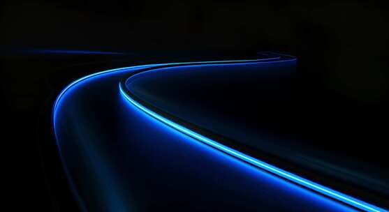 【4k高清】科技宣传-蓝色光粒子线条背景
