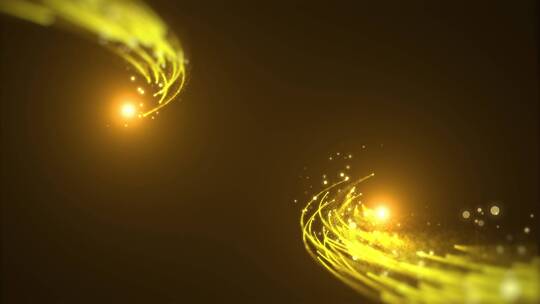原创金色粒子穿梭转场光线1-2