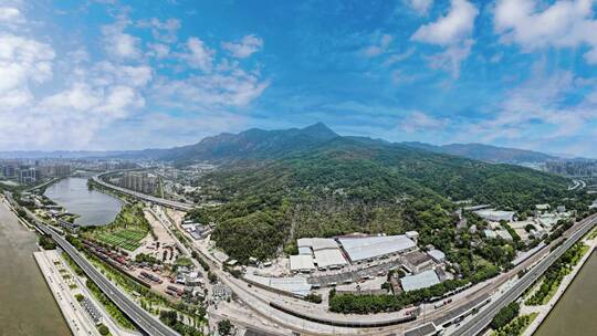 旅游景区福建闽江鼓山4A景区延时摄影