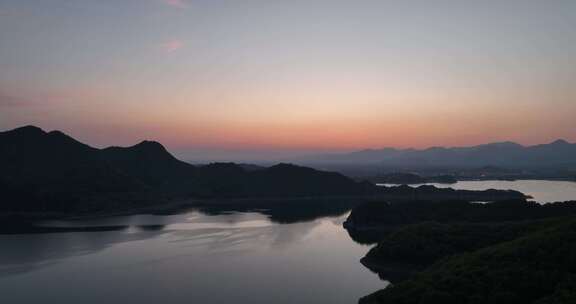 金海湖碧波岛旅游度假区风景景色航拍