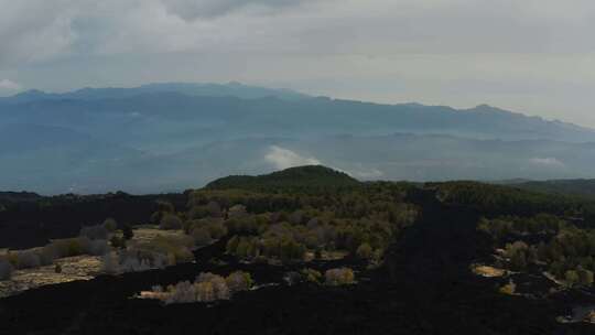 埃特纳火山，西西里岛，景观，意大利