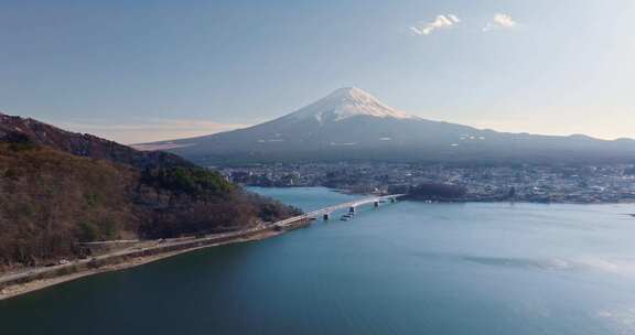 富士山，火山，川口湖，山