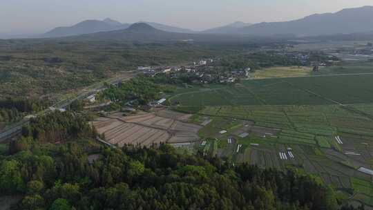 云南保山市腾冲市固东镇乡村风光航拍