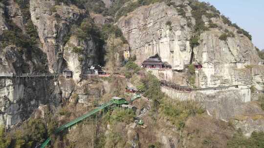 杭州建德大慈岩悬空寺总素材