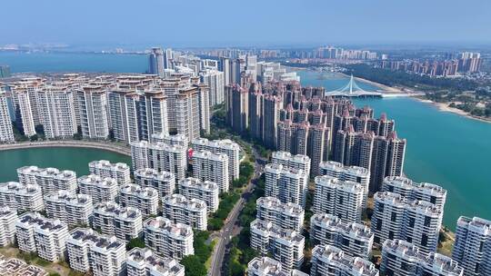 海南儋州海花岛旅游景区航拍