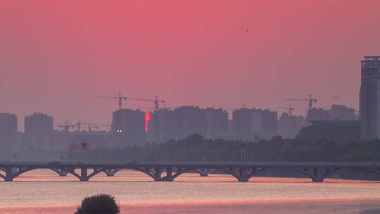 诸城 延时摄影 四线城市 空镜头 地标建筑