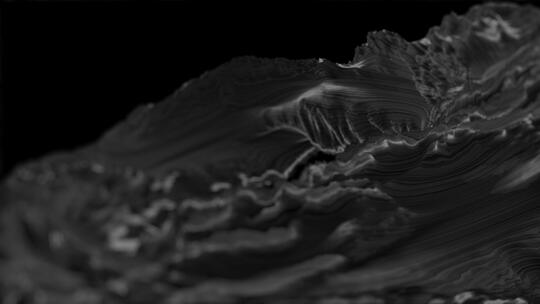 抽象流体风暴流动形体3D特效4KAE工程