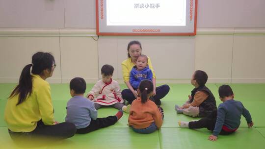 幼儿早教-幼儿园-小孩子玩耍视频素材模板下载