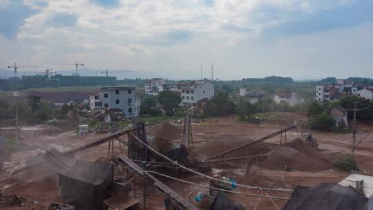 义乌工业用地征收拆迁航拍延时摄影