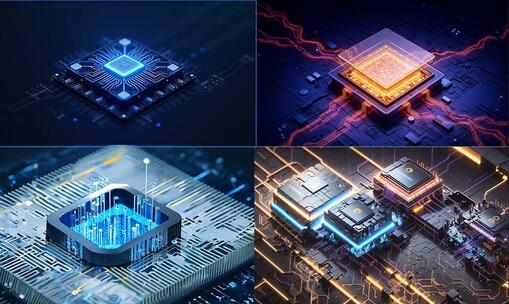 科技、AI、计算机半导体芯片、高科技合集高清在线视频素材下载