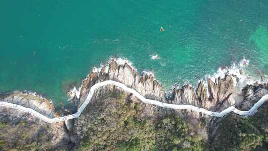 深圳海岸线，深圳大梅沙海景