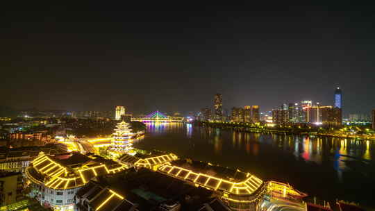 【4K超清】惠州江北方向日转夜视频素材模板下载