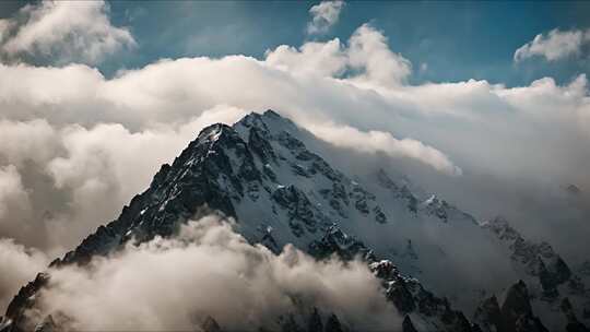 大山云雾缭绕