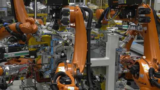 自动化机械臂汽车工业制造、精密加工工业视频素材模板下载