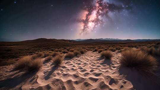 沙漠星空全景