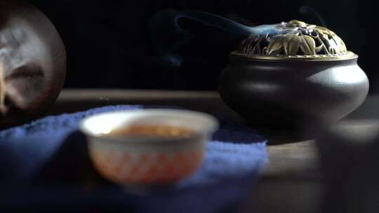 茶壶品茶茶文化视频素材模板下载