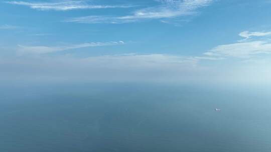 蓝色大海航拍飞向大海天空海洋风景唯美大海