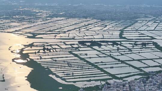 中国广东省潮州市饶平县汫洲镇全景