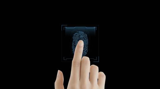 扫描科技感指纹识别科技ae模板