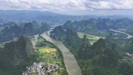 航拍风景 桂林山水 大美中国 壮丽山河