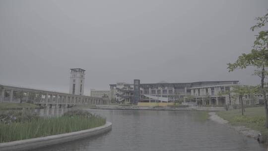 澳门大学小湖边