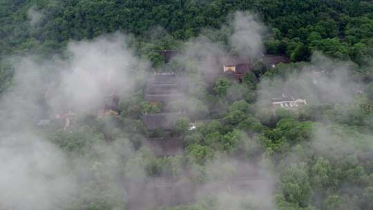 杭州灵隐寺航拍