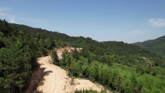 大山高山航拍大山深处