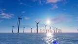 新能源海上风电风力发电站高清在线视频素材下载