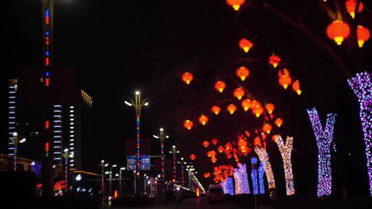 街道红灯笼