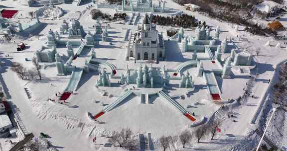 长春冰雪新天地航拍