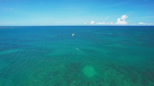 海南琼海博鳌风筝冲浪航拍