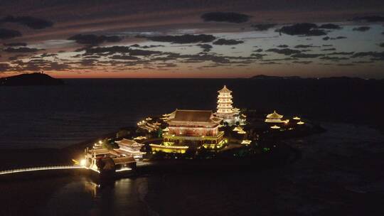 山东烟台蓬莱八仙过海葫芦岛夜景