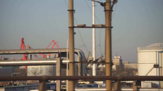 沿路风景 城市建设 移动拍摄 现代建筑 行驶