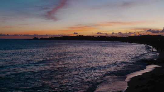 海边晚霞日落夕阳4K视频素材