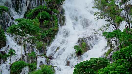 贵州瀑布河流流水山泉水