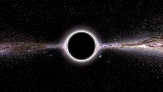 极黑洞引力透镜无缝环