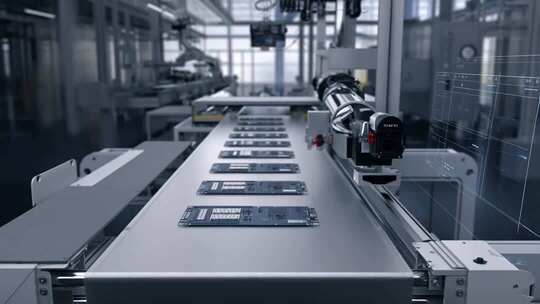 工厂自动化生产线素材