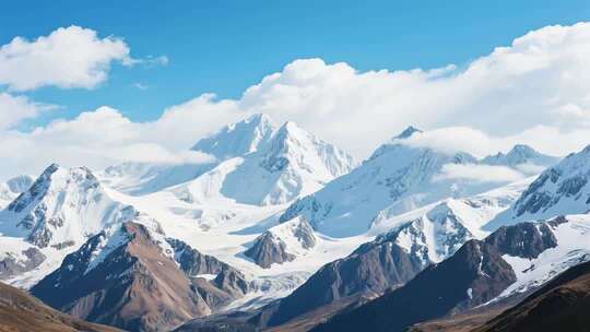 壮丽山河雪景与云海河流的震撼变化