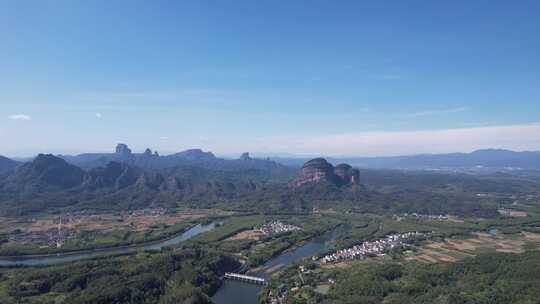 祖国大好河山广东丹霞山5A景区航拍