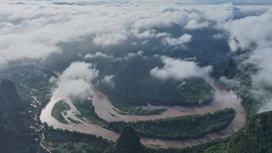 壮美山河河山风景山川云海自然山水风光航拍