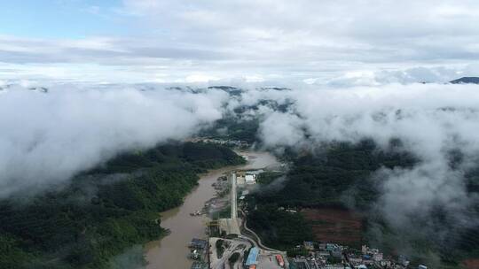 中国澜湄水路澜沧江风光视频素材模板下载